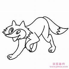 真正的狐狸图片简笔画